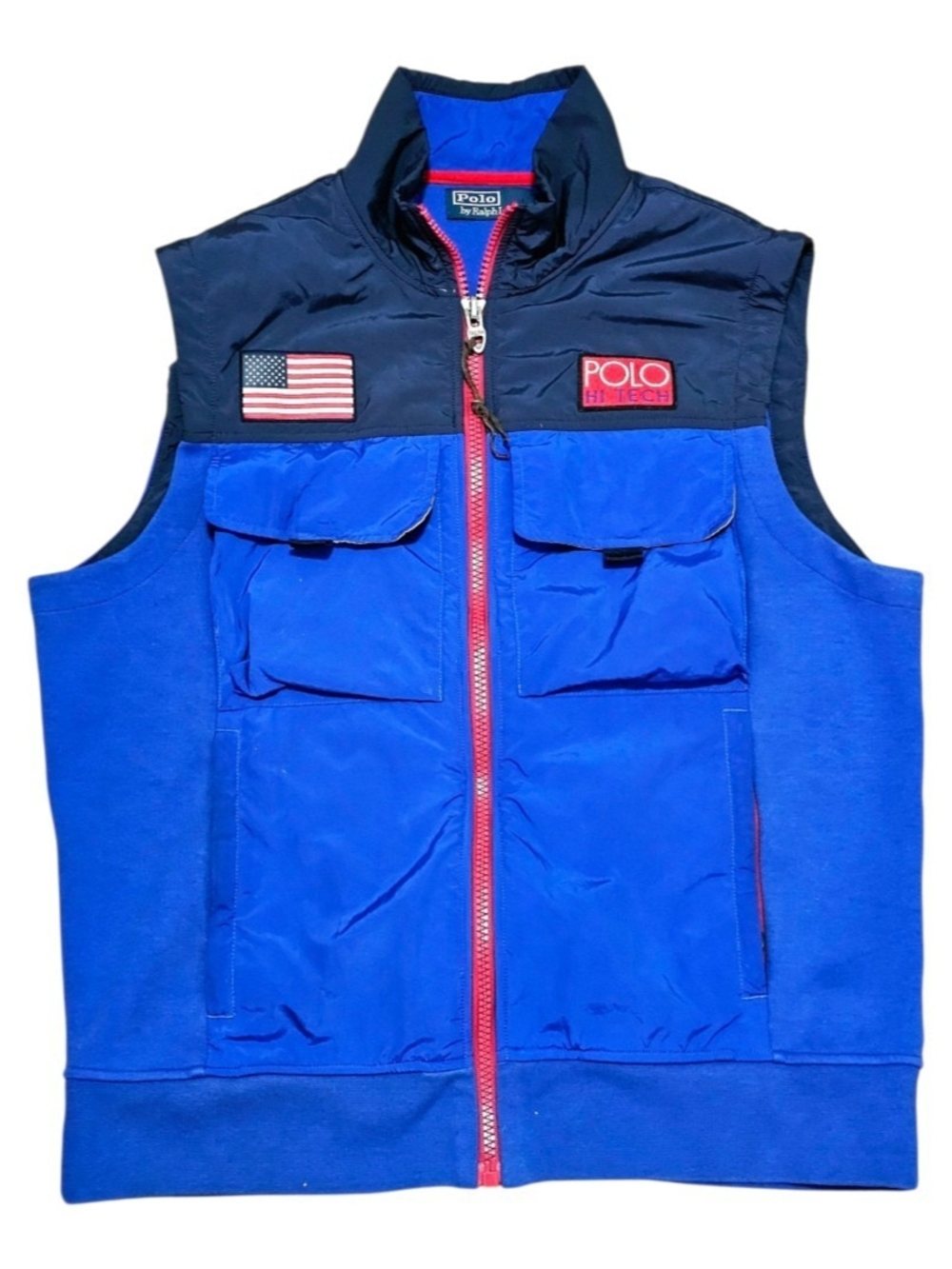 Ralph Lauren Polo Hi-Tech Blue and Black Utility Vest
